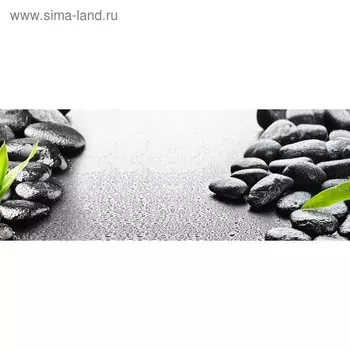 Кухонный фартук 1600х600 мм, закалённое стекло 4 мм, 6 отверстий под крепёж, цвет АРТ53