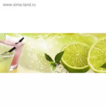 Кухонный фартук 1600х600 мм, закалённое стекло 4 мм, 6 отверстий под крепёж, цвет ФР0043