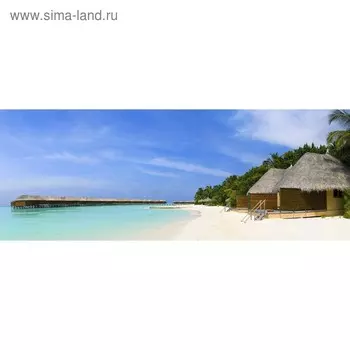 Кухонный фартук 1600х600 мм, закалённое стекло 4 мм, 6 отверстий под крепёж, цвет МП0166