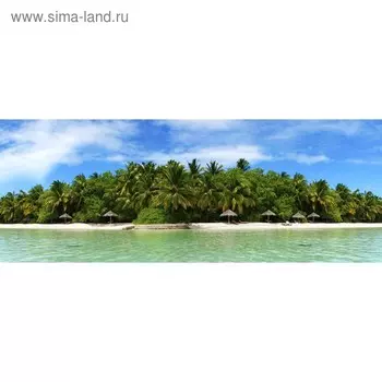 Кухонный фартук 1600х600 мм, закалённое стекло 4 мм, 6 отверстий под крепёж, цвет МП0169