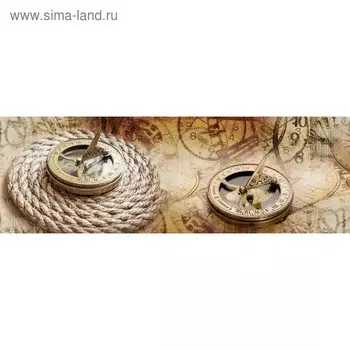 Кухонный фартук 1800х600 мм, закалённое стекло 4 мм, 6 отверстий под крепёж, цвет АРТ162