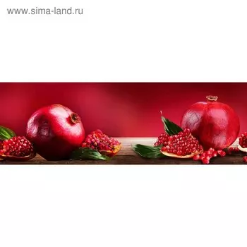 Кухонный фартук 1800х600 мм, закалённое стекло 4 мм, 6 отверстий под крепёж, цвет АРТ35