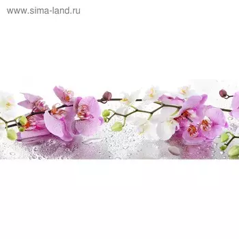 Кухонный фартук 1800х600 мм, закалённое стекло 4 мм, 6 отверстий под крепёж, цвет ЦВ0247