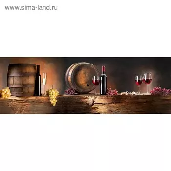 Кухонный фартук 1800х600 мм, закалённое стекло 4 мм, 6 отверстий под крепёж, цвет НП0010