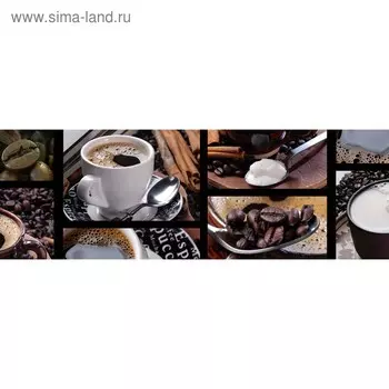 Кухонный фартук 1800х600 мм, закалённое стекло 4 мм, 6 отверстий под крепёж, цвет НП0081