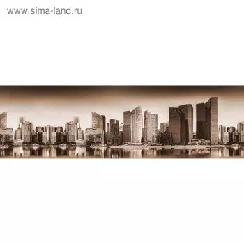 Кухонный фартук 2000х600 мм, закалённое стекло 4 мм, 6 отверстий под крепёж, цвет АРТ683