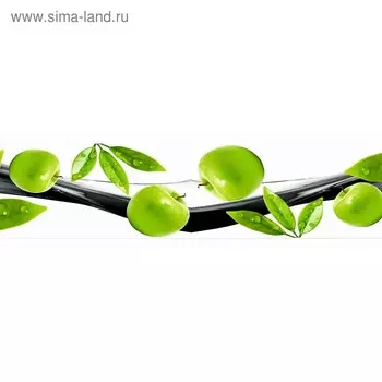 Кухонный фартук 2000х600 мм, закалённое стекло 4 мм, 6 отверстий под крепёж, цвет ФР0020