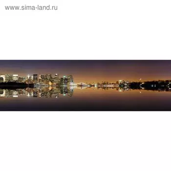 Кухонный фартук 2000х600 мм, закалённое стекло 4 мм, 6 отверстий под крепёж, цвет ГО0041