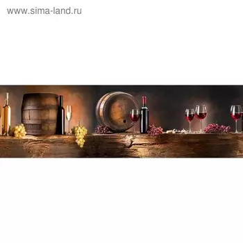 Кухонный фартук 2000х600 мм, закалённое стекло 4 мм, 6 отверстий под крепёж, цвет НП0010