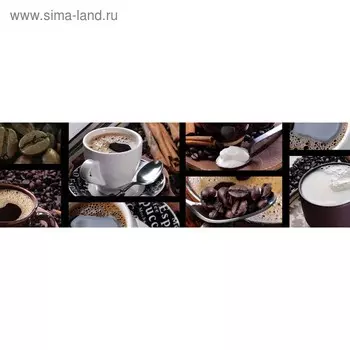 Кухонный фартук 2000х600 мм, закалённое стекло 4 мм, 6 отверстий под крепёж, цвет НП0081