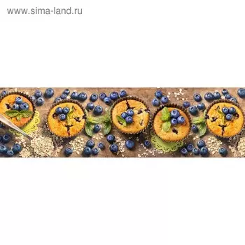 Кухонный фартук 2100х600 мм, закалённое стекло 4 мм, 6 отверстий под крепёж, цвет АРТ506