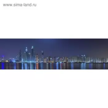 Кухонный фартук 2100х600 мм, закалённое стекло 4 мм, 6 отверстий под крепёж, цвет ГО0083