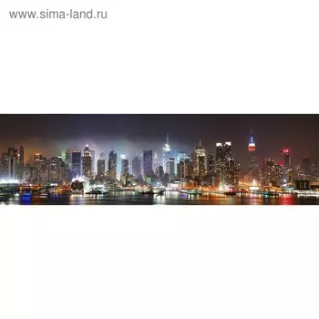 Кухонный фартук 2100х600 мм, закалённое стекло 4 мм, 6 отверстий под крепёж, цвет ГО0230