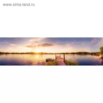 Кухонный фартук 2200х600 мм, закалённое стекло 4 мм, 6 отверстий под крепёж, цвет АРТ178