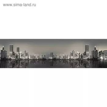 Кухонный фартук 2200х600 мм, закалённое стекло 4 мм, 6 отверстий под крепёж, цвет АРТ1857