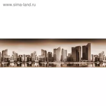 Кухонный фартук 2200х600 мм, закалённое стекло 4 мм, 6 отверстий под крепёж, цвет АРТ683