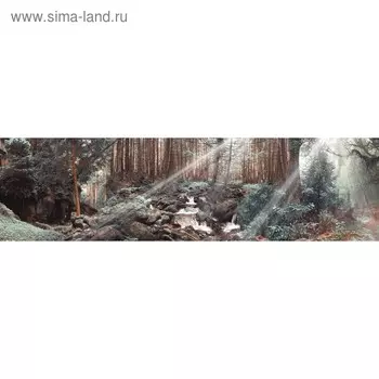 Кухонный фартук 2200х600 мм, закалённое стекло 4 мм, 6 отверстий под крепёж, цвет АРТ72