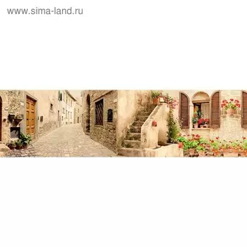 Кухонный фартук 2200х600 мм, закалённое стекло 4 мм, 6 отверстий под крепёж, цвет АРТ760