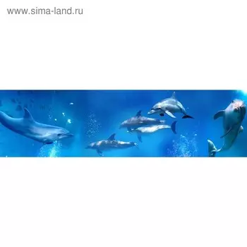 Кухонный фартук 2200х600 мм, закалённое стекло 4 мм, 6 отверстий под крепёж, цвет АРТ841