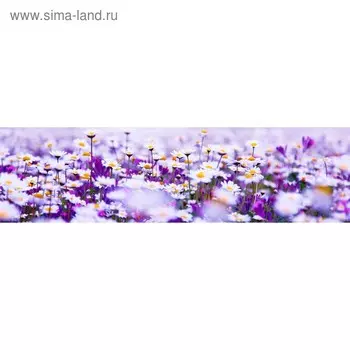 Кухонный фартук 2200х600 мм, закалённое стекло 4 мм, 6 отверстий под крепёж, цвет ЦВ0050