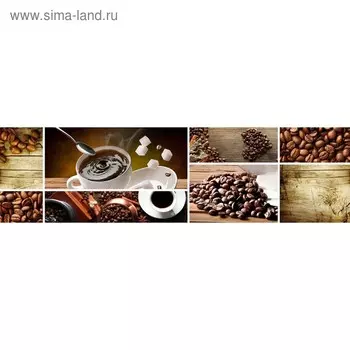 Кухонный фартук 2200х600 мм, закалённое стекло 4 мм, 6 отверстий под крепёж, цвет НП0022