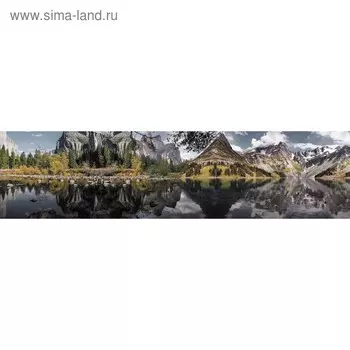 Кухонный фартук 2400х600 мм, закалённое стекло 4 мм, 6 отверстий под крепёж, цвет АРТ295