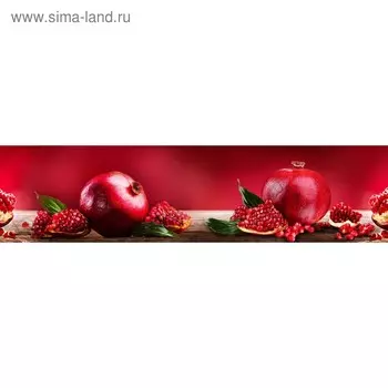 Кухонный фартук 2400х600 мм, закалённое стекло 4 мм, 6 отверстий под крепёж, цвет АРТ35