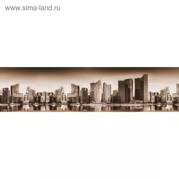 Кухонный фартук 2400х600 мм, закалённое стекло 4 мм, 6 отверстий под крепёж, цвет АРТ683