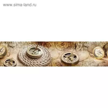 Кухонный фартук 2600х600 мм, закалённое стекло 4 мм, 6 отверстий под крепёж, цвет АРТ162