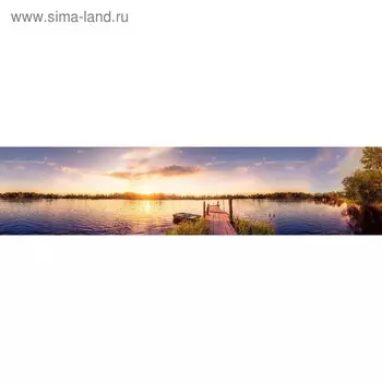 Кухонный фартук 2600х600 мм, закалённое стекло 4 мм, 6 отверстий под крепёж, цвет АРТ178