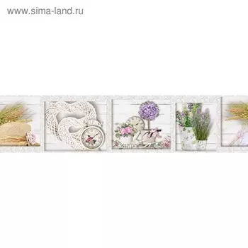 Кухонный фартук 2600х600 мм, закалённое стекло 4 мм, 6 отверстий под крепёж, цвет АРТ203