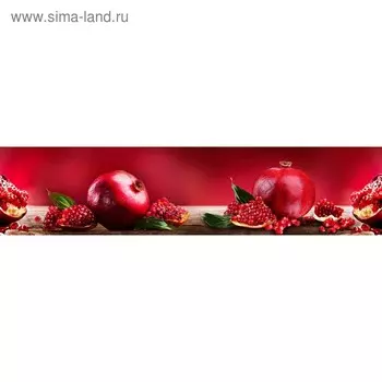 Кухонный фартук 2600х600 мм, закалённое стекло 4 мм, 6 отверстий под крепёж, цвет АРТ35