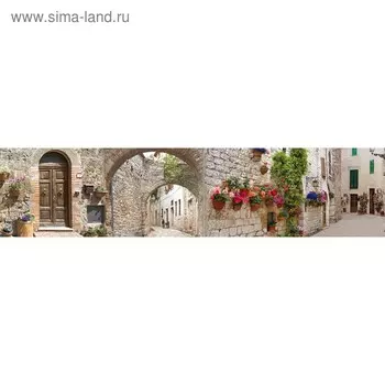 Кухонный фартук 2600х600 мм, закалённое стекло 4 мм, 6 отверстий под крепёж, цвет АРТ367