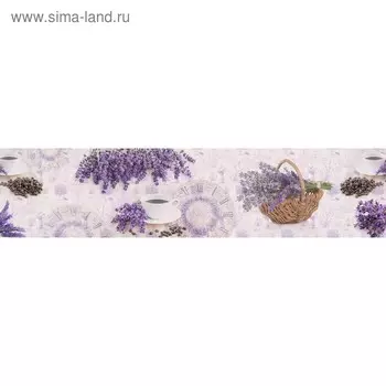 Кухонный фартук 2600х600 мм, закалённое стекло 4 мм, 6 отверстий под крепёж, цвет АРТ67