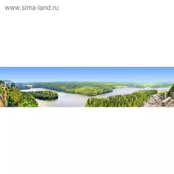 Кухонный фартук 2600х600 мм, закалённое стекло 4 мм, 6 отверстий под крепёж, цвет АРТ718