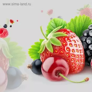 Кухонный фартук, 600 × 600 мм, закалённое стекло 4 мм, 4 отверстия под крепёж
