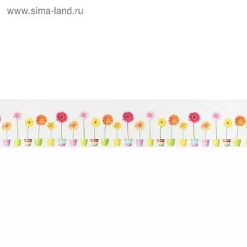 Кухонный фартук ПВХ "Герберы" 3000x600мм