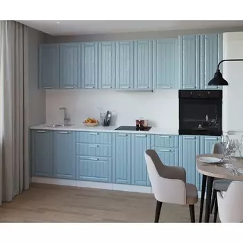 Кухонный гарнитур прямой «Прованс 14», с столешницей, 3000 мм, цвет роялвуд голубой