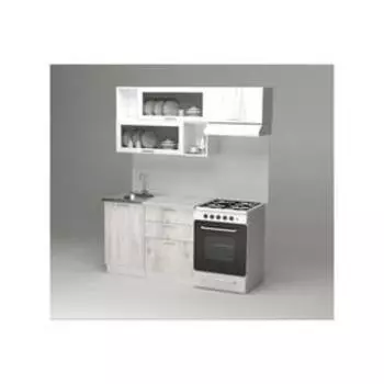 Кухонный гарнитур «Алина экстра», 17001570 мм, цвет белый/пайн белый