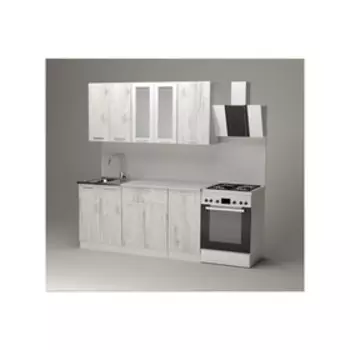 Кухонный гарнитур «Алина стандарт», 16001570 мм, цвет белый/пайн белый