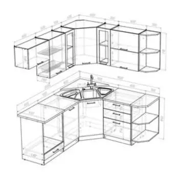 Кухонный гарнитур Илона оптима, 1800 х 2000 мм