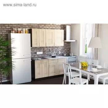 Кухонный гарнитур прямой «Ника нормал», 1500 мм, цвет дуб сонома