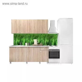 Кухонный гарнитур «Поинт», 1,8м, ЛДСП, столешница «Антарес» 28 мм, без мойки, цвет сонома