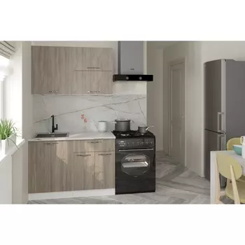 Кухонный гарнитур прямой «Фьюджи лайт 1», 1200 мм, цвет кашемир/джарра/белый