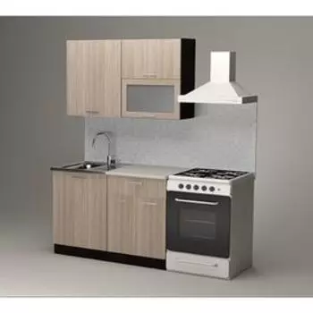 Кухонный гарнитур «Светлана лайт», 12001570 мм, цвет ясень шимо светлый/венге