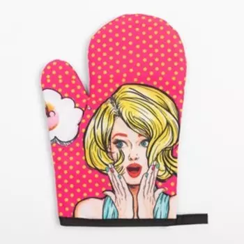 Кухонный набор (2 предмета) Этель LoveLife «Мечтательница», прихватка 17х17 см, варежка 26х16 см, 100% п/э