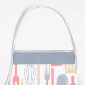 Кухонный набор Доляна «Кухня», прихватка 17*17 см, рукавица 26*16 см, фартук 70*80 см 100% п/э