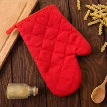 Кухонный набор Доляна «Земляника» прихватка 16*16 см, варежка 15*25 см, 100% п/э