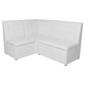 Кухонный уголок «АЛЕКС», экокожа, 1630500950 мм, TEOS WHITE