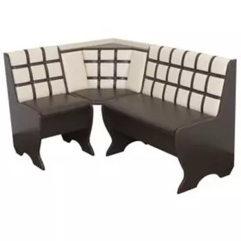 Кухонный уголок КУ-19Л категория-1 1030х540х830 Слоновья кость/Коричневый